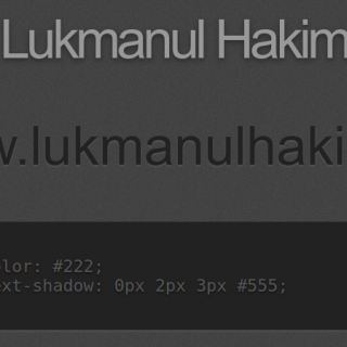 CSS Letterpress